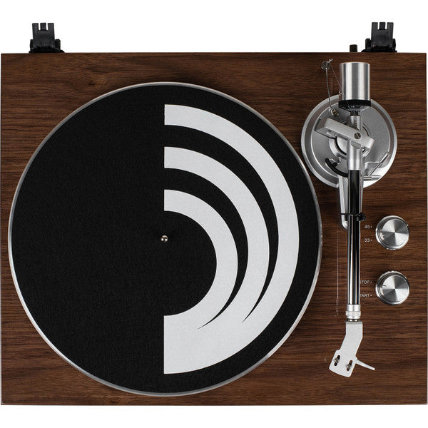 Dayton Audio Belt Drive Turntable with USB, Bluetooth, Audio-Technica AT-VM95E Cartridge - Wood