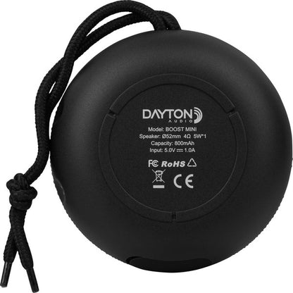 Dayton Audio Boost Mini Portable Bluetooth Speaker Black