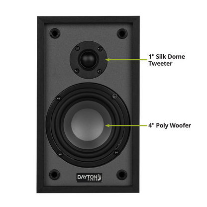 Dayton Audio Classic B40 Bookshelf Speaker Pair Black