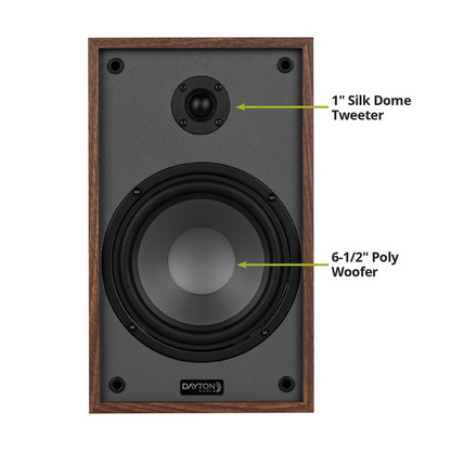 Dayton Audio Classic B65 Bookshelf Speaker Pair Wood