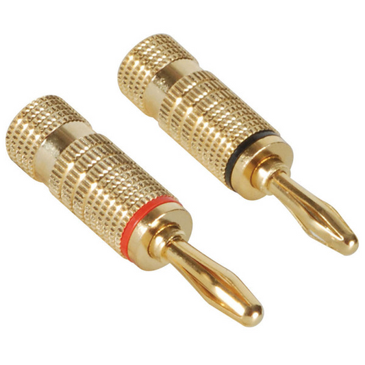 Parts Express Banana Plug Pair Set-Screw Type